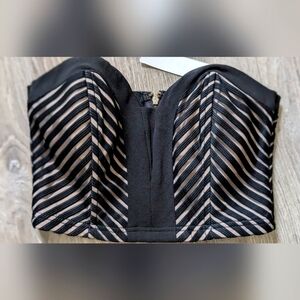 Stripe Bandeau top